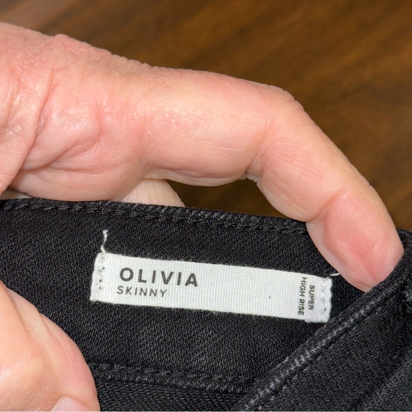 NWT Dear John Olivia Black High-Waisted Jeans. Size 33 - Picture 8 of 8